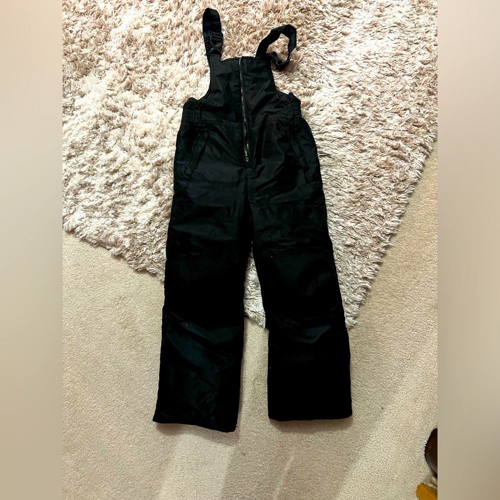 Black unisex snow pants
